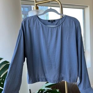 Madewell drape back shirt